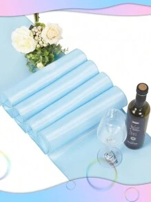 1/2pcs Pink Blue Table Runner, Satin Table Runner For Baby Shower Gender Reveal Baby Blue Pink Silk Satin Table Runner For New Year Valentines Day Wedding Banquet Birthday Party Baby Shower Family Decorations Gifts