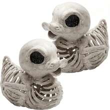 1 件万圣节鸭子骨架，塑料骨头，用于恐怖万圣节装饰，室内户外道具，万圣节装饰品，万圣节送给朋友的最佳礼物 - 白色 - 查看 7