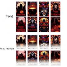 8pcs Halloween Party Invitation Cards, Horror Vampire Theme Greeting Cards For Party Event - Multicolor - View 7