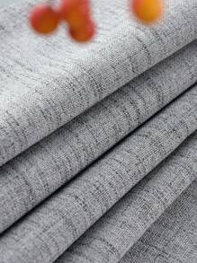 1 件简约流星图案亚麻遮光窗帘，适用于阳台、卧室 - 駝色 - 查看 8