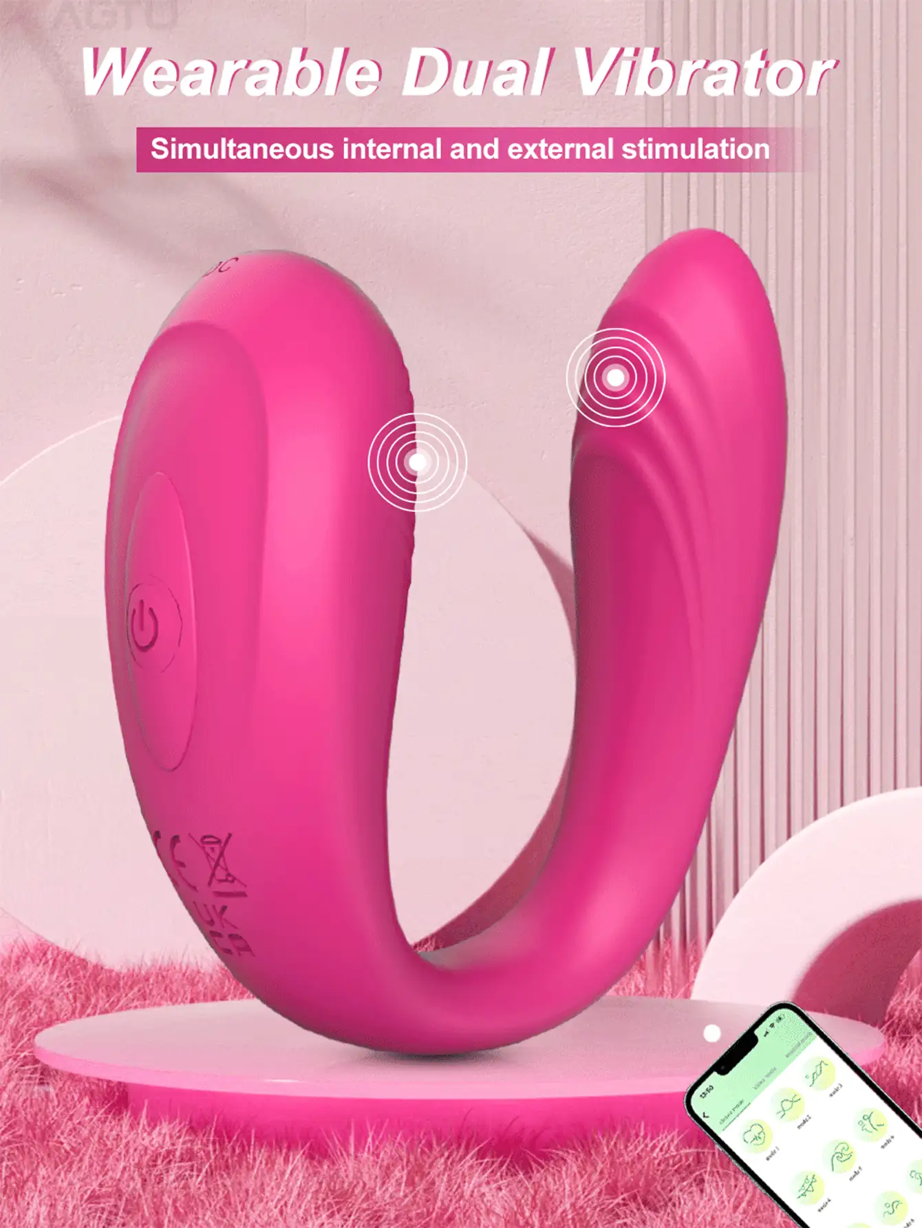 Estimulador clitoriano portátil, vibrador G-spot, juguete sexual para adultos con control remoto para parejas, bragas vibradoras potentes, estimulador de adulto vibrador flexible con 9 modos de vibración