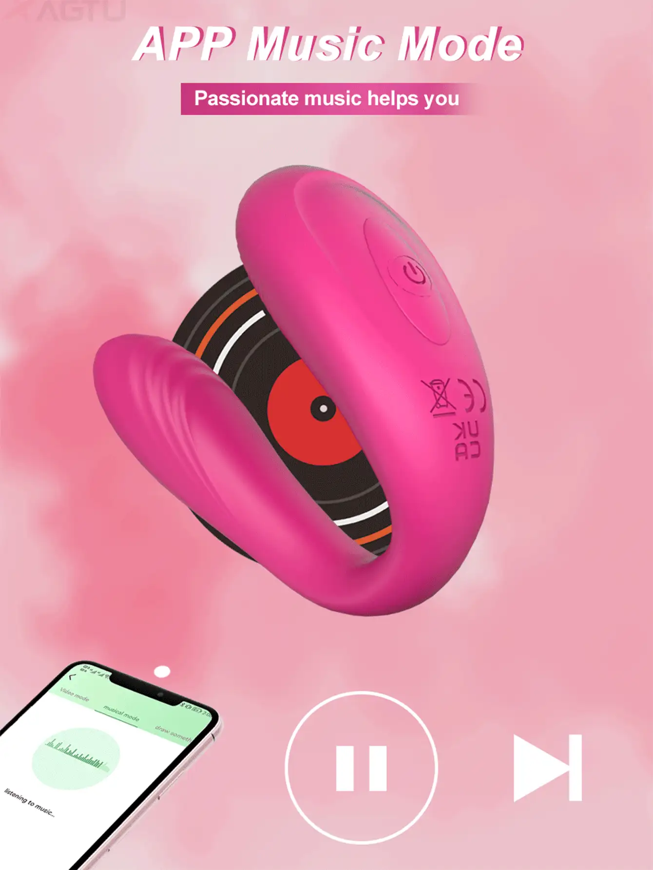 Estimulador clitoriano portátil, vibrador G-spot, juguete sexual para adultos con control remoto para parejas, bragas vibradoras potentes, estimulador de adulto vibrador flexible con 9 modos de vibración