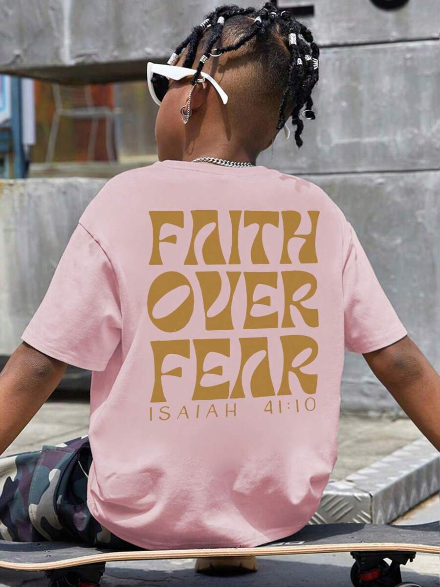 Tricou cu mânecă scurtă, cu mânecă scurtă, cu imprimeu casual, pentru băieți și adolescenți, vară