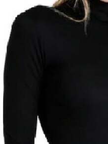 Cacharrel Women's Blouse With Long Sleeves And High Collar - 黑色 - 查看 5