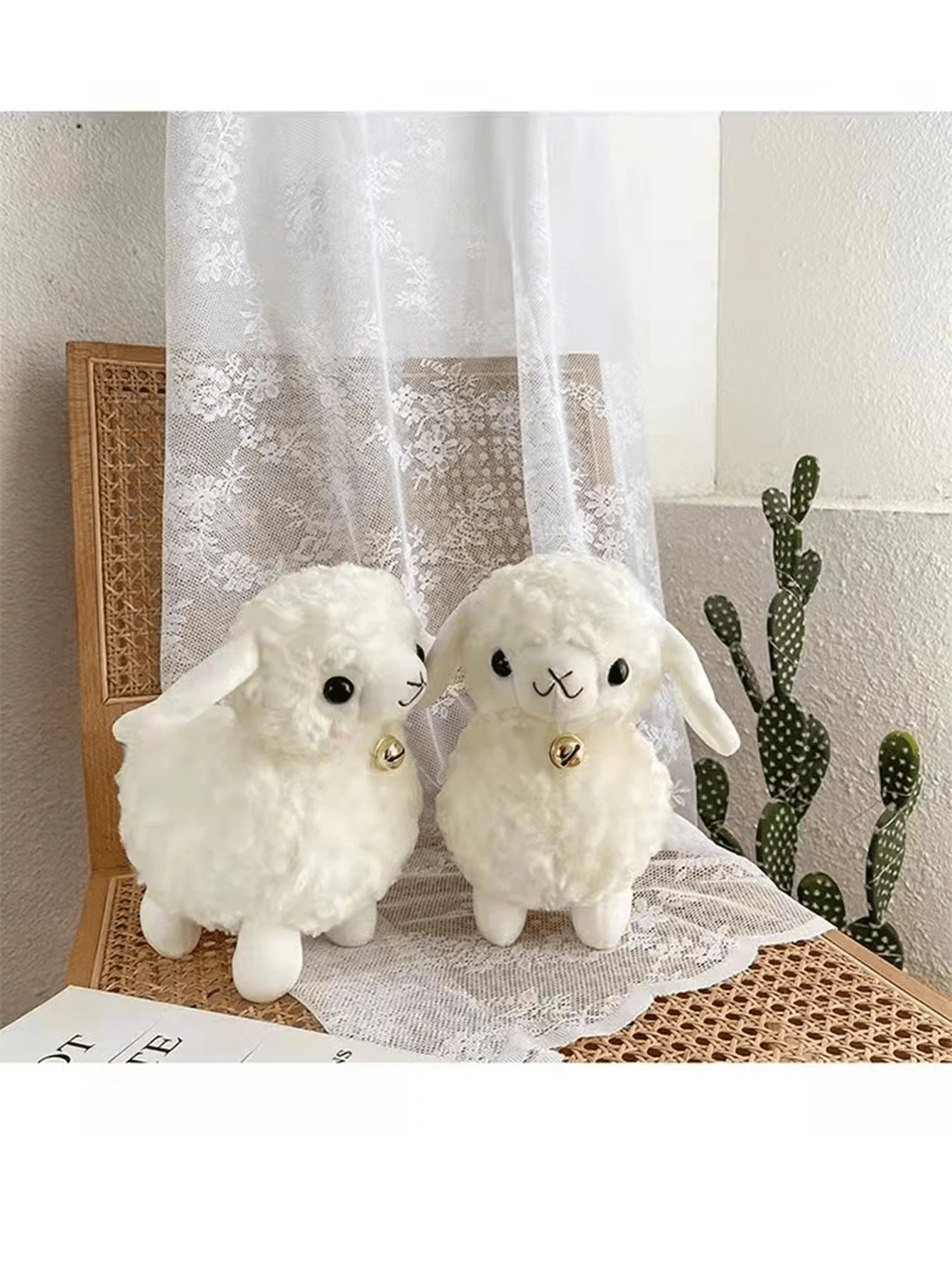 ELAINREN Almohada De Peluche De Oveja Morada Ultra Suave, Peluche De Cordero, Esponjoso, De Alpaca, Oveja, Cojín, Decoración, Regalos, 19.6 Pulgadas