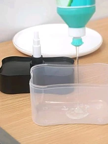 高品质皂液器，附加功能 - 餐具皂液器 - 厨房餐桌皂液器，水槽皂液器 1（含海绵）/5 件海绵擦 - 查看 9
