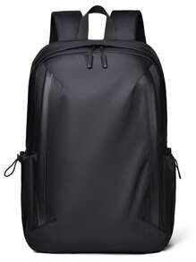 1pc Waterproof And Wear-Resistant Men's Large Capacity Backpack, Travel School Bag, College, School Casual Backpack Solid Color Backpack, Sports Vacation Essentials, Lightweight Adjustable Shoulder Straps, Zipper, Simple Men's Backpack, Nylon, Vacation Portable Travel Bag, Business Casual Retro Holiday Travel Backpack, Men's Gift School Bag, Back To School Supplies, School Backpack, Backpack For School, Back To School Backpack, School Bookbag, Big Backpack, Backpack School, Back To School Bags, Laptop Compartment, Suitable For Teen Girls Women College Students, Teacher, White-Collar Workers, Perfect For Back To School, First Day Of School, Work, Business, Commute, Office Bag