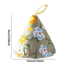 1pc Printed Insulated Pot Cap, Kitchen Oven, Heat-Resistant Triangular Iron Pot Handle, Handle, Heat-Resistant Thick Gloves