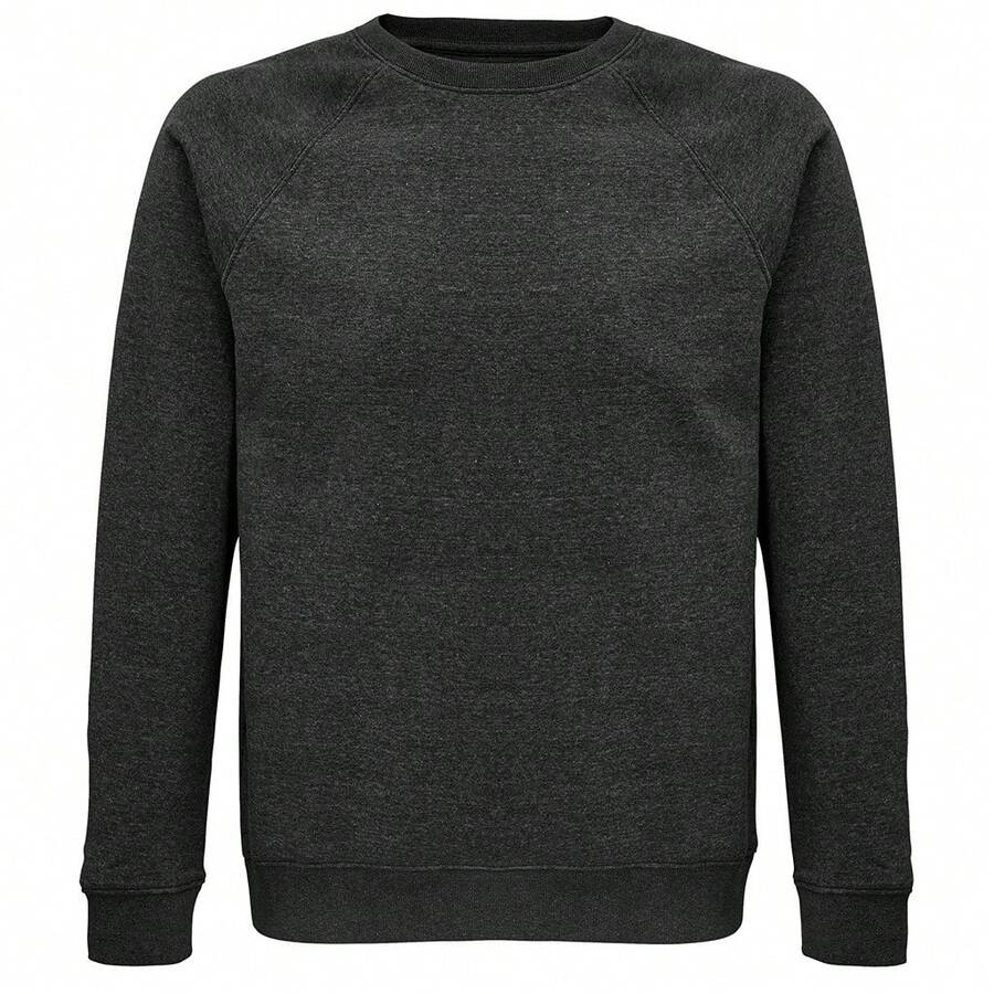 SOLS Unisex Adult Space  Raglan Sweatshirt (Charcoal Marl) - Charcoal Grey - View 1