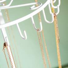 1pc Simple Rotating Iron Jewelry Rack - Necklace Display Rack 2.9K+ Sold Provided By Valentine Day