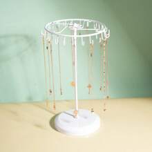 1pc Simple Rotating Iron Jewelry Rack - Necklace Display Rack 2.9K+ Sold Provided By Valentine Day