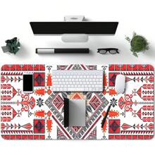 Juego de 4 piezas de almohadillas para ratón con patrón geométrico - Incluye almohadilla para ratón grande, reposamuñecas para teclado, reposamuñecas para almohadilla de ratón y posavasos - Ideal para su escritorio - Material de goma con diseño ergonómico y superficie antideslizante - color - Ver 5