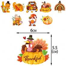 8 cái/9 cái Mới Halloween Lễ Tạ Ơn Giáng Sinh Trang Trí Chèn Ống Hút Trang Trí Tiệc Sinh Nhật Món Tráng Miệng Chèn Ống Hút Mùa Thu Cắm Vào Tiệc Halloween, Quà Tặng Giáng Sinh, Giáng Sinh Vui Vẻ - Nhiều màu - Xem 6
