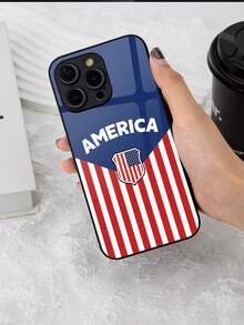 1 件定制国旗印花手机保护壳适用于 15 Pro Max/S24 Ultra/// 兼容 Oneplus 和其他型号 - 黑色 - 查看 5
