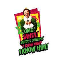 e.l.f. Elf Unisex Adult I Know Him Sweatshirt (White) - White - View 3