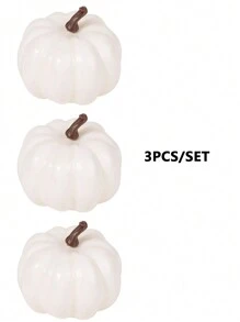 3 sztuki/zestaw 8 cm piankowe dekoracje dyniowe, różne rozmiary i matowe kolory, odpowiednie do fotografii, rekwizyty sceniczne, dekoracje na Halloween