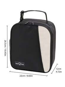 1pc Dopamina Graphic Isolado Saco de Almoço, Grande Capacidade Tote Para Crianças