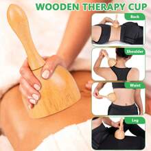 SilvaLex Wooden Massage Tool, Full Body Massager, Hand Massager, Leg Massager, Shoulder Massager, Shoulder & Neck Massage Tool, Face Massage Tool, Back Massage Tool, Waist Massage Tool, Suitable As A Gift For Family, Friends, Classmates - Apricot - View 3