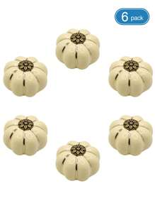 1 件/6 件南瓜形陶瓷拉手，不锈钢和木质橱柜/抽屉把手，乡村风格，颜色丰富：白色、黑色、红色、黄色、蓝色、乳白色 - 南瓜形陶瓷把手 - 查看 24