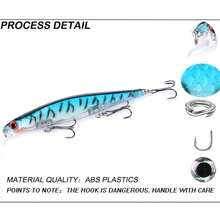 Outdoor Fishing Luring Fish To The Hook Fish Hooks 5pcs Minnow Fishing Lure Wobblers Laser Hard Artificial Bait 3D Eyes 13.2g/11cm Vobler Trolling Lures - Multicolor - View 4