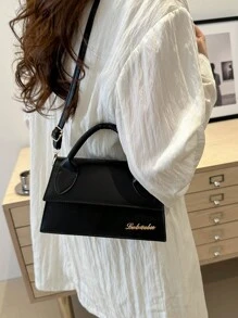 1pc Elegant Flap Cover Handbag, Suitable For Women Shopping And Dating, Versatile For All Seasons