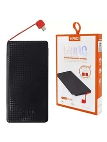 Power Bank Portable Charger 5,000 Mah + Cable - 黑色 - 查看 8