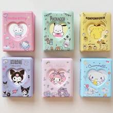 Sanrio 收纳相册Hello Kitty Kuromi Cinnamoroll 卡片夹相册My Melody 3英寸卡片夹迷你卡片收藏周年纪念礼物