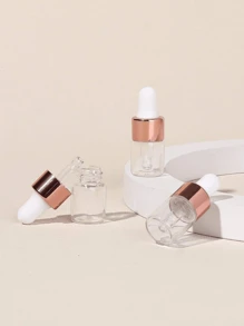 10pcs/Set 2ml Mini Rose Gold Cap Glass Dropper Bottle Set For Essential Oils, Etc., Living Room Home Bedroom Bathroom House Decor, Travel Stuff, Wedding, Party, Birthday, Gifts For Men Mom Dad Friends, New Years, Accessories, Funny Gift, Portable Accessories Storage - Rose Gold - View 4