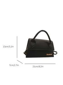 1pc Elegant Flap Cover Handbag, Suitable For Women Shopping And Dating, Versatile For All Seasons