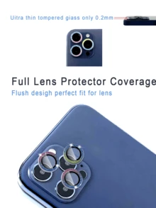 3 piezas Película de lente Eagle Eye con brillo colorido - Multicolor - Ver 2