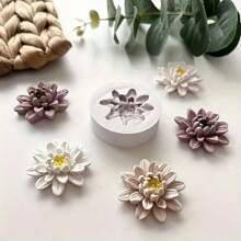 1 pieza Molde de silicona con diseño floral 3D en forma, moldes de flores de loto y margarita hechos a mano, ideal para hacer colgantes de resina, aretes, encantos para llaveros, accesorios de joyería DIY, jabón, velas aromáticas, yeso, resina y arcilla polimérica, de fácil desmoldeo, suministros de decoración para el hogar, regalos para bodas, graduaciones, cumpleaños, fiestas y festivales