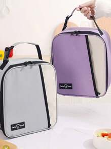 1pc Dopamina Graphic Isolado Saco de Almoço, Grande Capacidade Tote Para Crianças