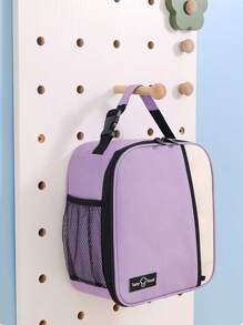 1pc Dopamina Graphic Isolado Saco de Almoço, Grande Capacidade Tote Para Crianças