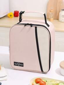 1pc Dopamina Graphic Isolado Saco de Almoço, Grande Capacidade Tote Para Crianças