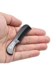 1pc Customized Name/LOGO Men Mini Pocket Beard Comb Facial Hairbrush Beard Styling Hairdressing Comb Moustache Beauty Beard Brush Beard Massage Comb Best Gift - Black - View 11