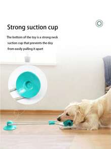 1 Set Pet Dog Toys Anti-Boredom Toys, Chewing Teeth Cleaning Toys, Durable Pull Rope Suction Cup Toys, Pet Supplies