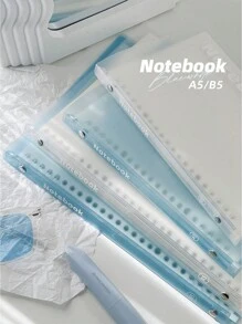 30 Sheets A5/B5 Light And Soft And Bendable Series Clear Notebook Suitable For Daily Study,School And Office Supplies Back To School - Multicolor - View 1