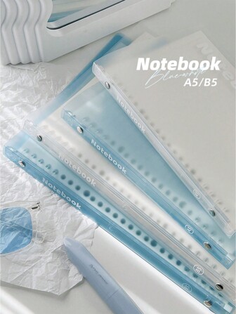 30 Sheets A5/B5 Light And Soft And Bendable Series Clear Notebook Suitable For Daily Study,School And Office Supplies Back To School
