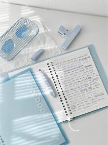 30 Sheets A5/B5 Light And Soft And Bendable Series Clear Notebook Suitable For Daily Study,School And Office Supplies Back To School - Multicolor - View 5