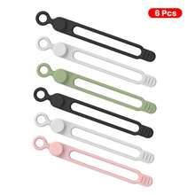 Silicone Cable Ties, Reusable Cable Management Organizer,Cable Straps,Cord Ties,Multipurpose Elastic Cord Organizer For Bundling And Fastening Cable Cords Wires Cable Organizer