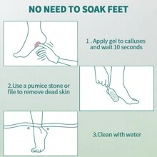 nailpop Nail Cuticle Remover Gel, Callus Remover Gel, Callus Remover For Feet, Foot Callus Remover Gel Set For Dead Skin, Callus Remover For Feet Gel, Quickly And Effortless Remove, Pedicure Tools, Foot Spa, Salon Pedicure Spa Kit