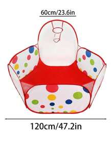 1 Pieza Tienda De Juegos Para Niños De 1.2m Con Piscina Deportiva Interior Para Baloncesto,Tienda De Campaña Con Cerca De Piscina De Baloncesto De 1.2 M Para Piscina De Juguete Para Bebés Interior/exterior,Parque Infantil Plegable Para Bebés, Juegos Indoors Y Al Aire Libre, Juguete De Fiesta (bolas No Incluidas) - Multicolor - Ver 8