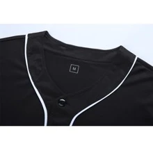 Boyfriend Style Men's Classic Solid Color Baseball Jersey Plain Casual Button-Up Shirt Short Sleeve Sports Baseball Uniform Suitable For Party Gifts Game Or Everyday Wear