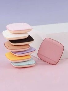 Square Shape Finger Puff, 6Pcs Mini Makeup Puff, Suitable For Foundation, Concealer, Eye Shadow, Beauty Makeup Tools - Multicolor - View 5