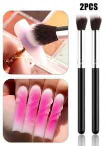 2支装美甲晕染笔，美甲渐变腮红笔，美甲DIY美甲工具 - 彩色 - 查看 1