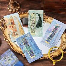 4 Pcs Retro Floral Painting Metal Bookmark Hollow Bronzing Bookmark With Tassel Stationery Gifts School Supplies For Book Club Reader Birthday Festival Writers Book Lovers Friends Teachers Students