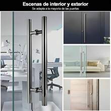 1 Pieza Jaladera Tipo H 120 Cm 1-1/4 Acero Inoxidable Satín Axcent - Plateado - Ver 5