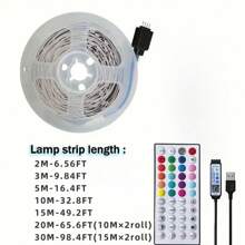 Led Strip Light 2M To 30M, Cuttable Led Light Strips With Smart App Control Remote, Music Sync Colour Changing RGB Led Strip Lights For Room Decoration - Multicolor - View 7