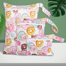 Set de 3 bolsas para bocadillos para mascotas, bolsas de playa y piscina, lavables, impermeables y resistentes al agua para guardar artículos sucios de bebé, trajes de yoga o ropa húmeda