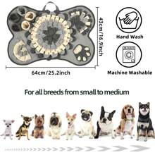 Pet Sniffing Pad For Indoor Use, Dog & Cat Use Training Blanket For Food Hiding, Slow Feeder Pad